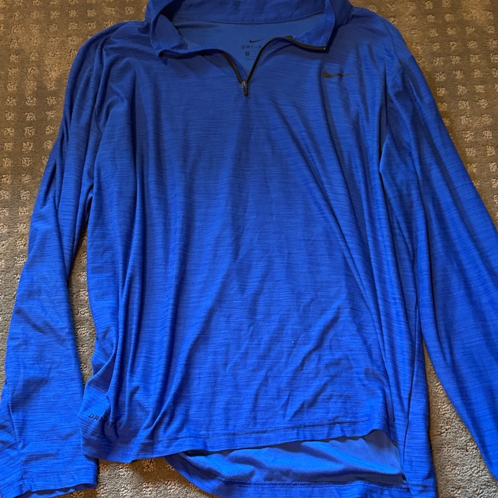 Nike Blue Long Sleeve Men's Shirt